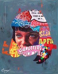 Mia Wallace by Zinsky - Original Painting on Stretched Canvas sized 32x40 inches. Available from Whitewall Galleries
